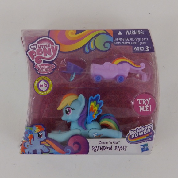 My Little Pony Friendship is Magic Zoom n' Go Rainbow Dash NIB 2013 - Picture 1 of 3